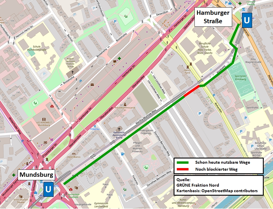 Karte: Fast komplette Wegeverbindung Karte: Fast komplette Wegeverbindung
