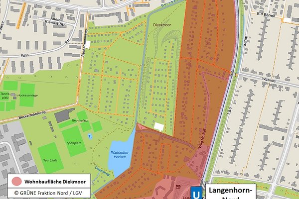 Lageplan Diekmoor