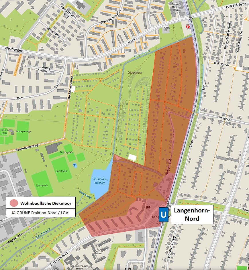 Lageplan Diekmoor