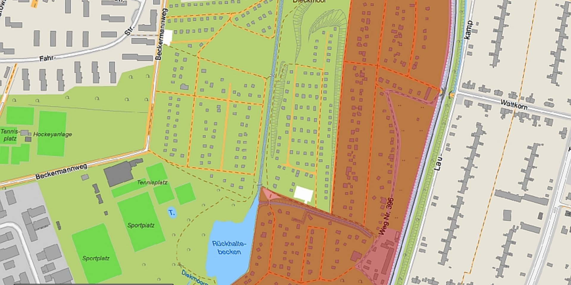 Lageplan Diekmoor