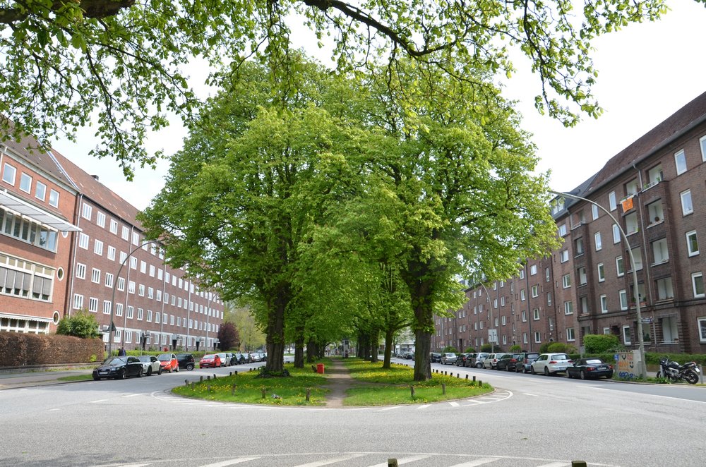 Mittelallee am Wiesendamm in Barmbek