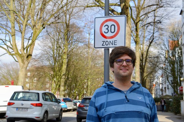 Timo B. Kranz an der Semperstraße