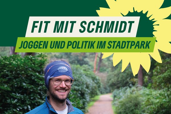 Plakatmotiv Thorsten Schmidt im Stadtpark