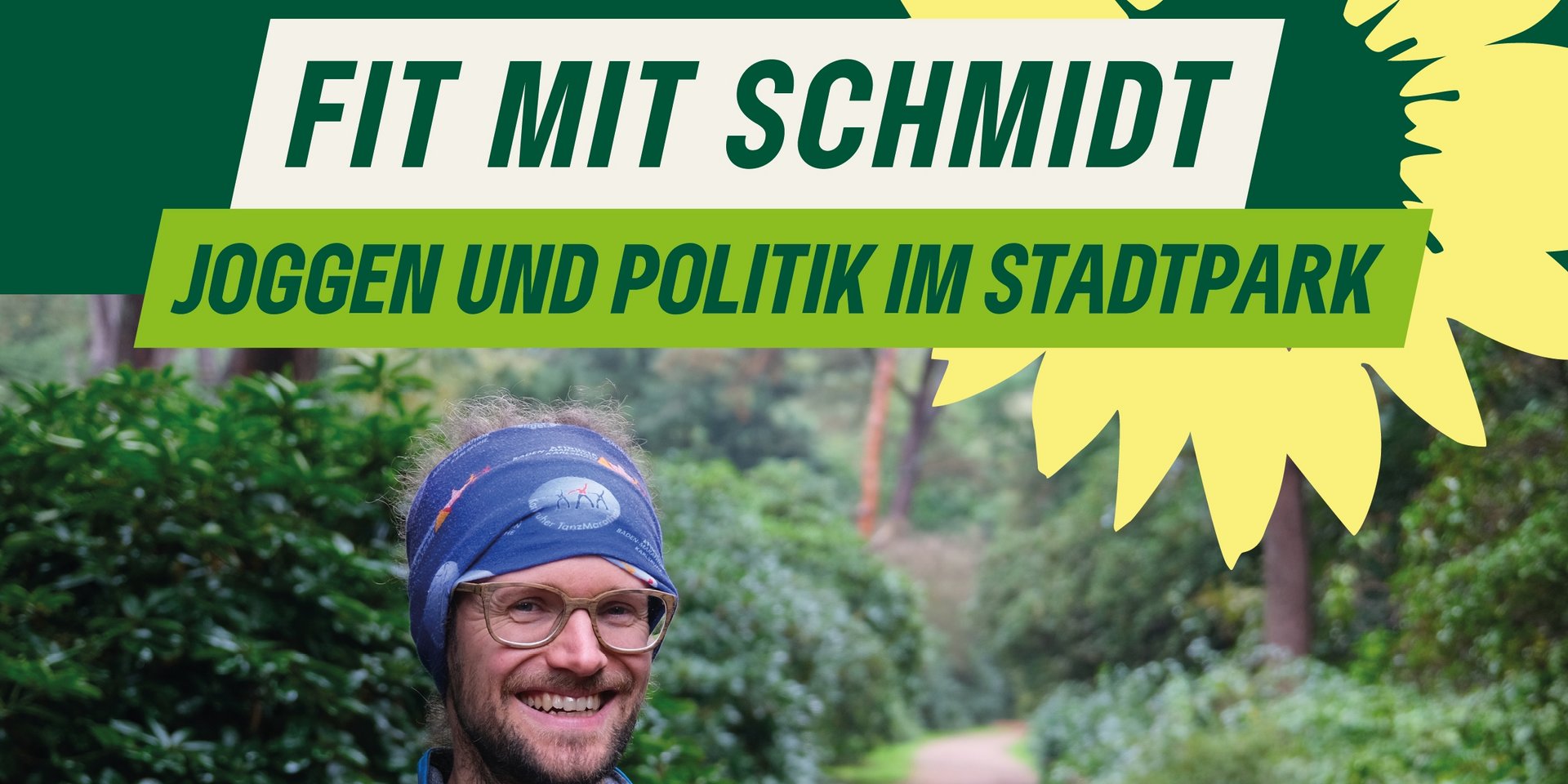 Plakatmotiv Thorsten Schmidt im Stadtpark