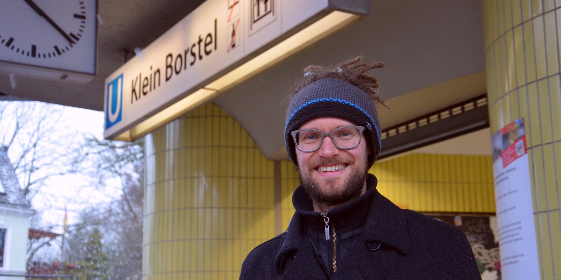 Thorsten Schmidt am U-Bahnhof Klein Borstel