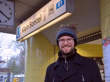 Thorsten Schmidt am U-Bahnhof Klein Borstel