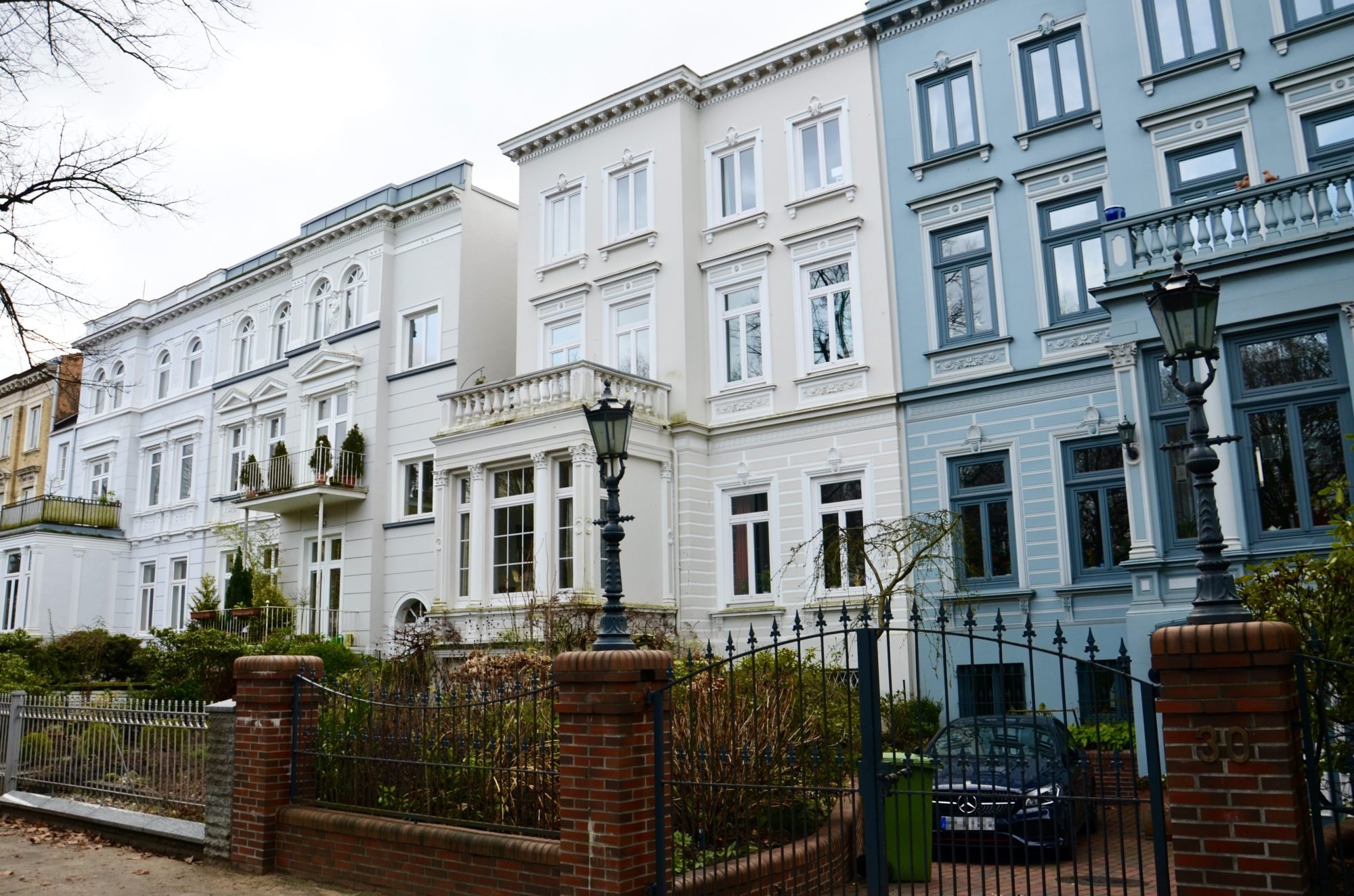 Gründerzeitliche Stadtvillen an der Uhlandstraße