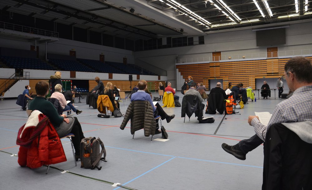 Blick in den "Sitzungssaal", die Sporthalle Hamburg Blick in den "Sitzungssaal", die Sporthalle Hamburg