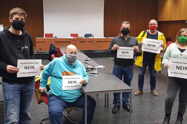 Foto (v.l.n.r.): Sprecherinnen und Sprecher der Fraktionen im Regionalausschuss: Jonas Wagner (DIE LINKE), Claus-Joachim Dickow (FDP), Stefan Baumann (CDU), Rüdiger Wendt (SPD), Simone Dornia (GRÜNE)