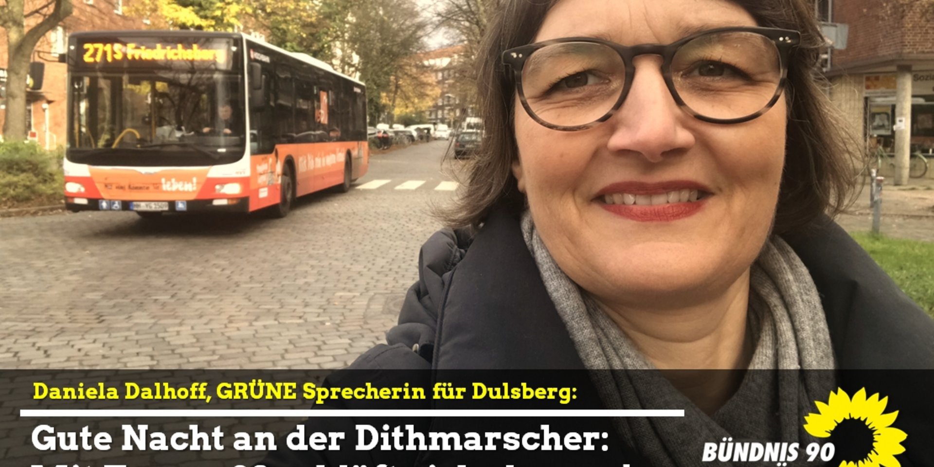 Daniela Dalhoff in der Dithmarscher Straße