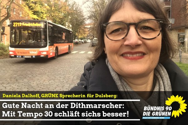 Daniela Dalhoff in der Dithmarscher Straße