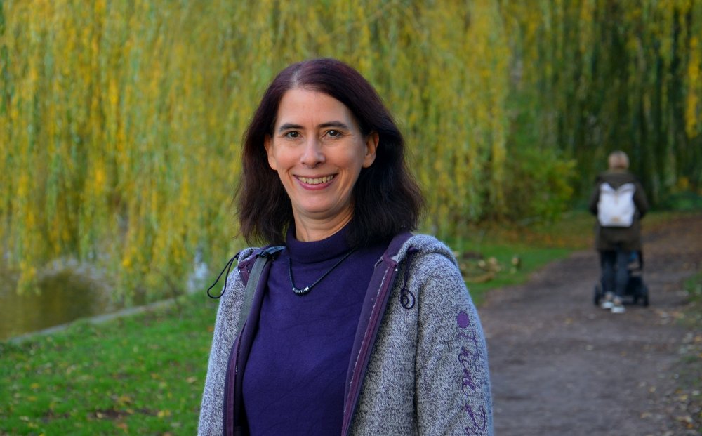 Katrin Hofmann auf dem Alsterwanderweg