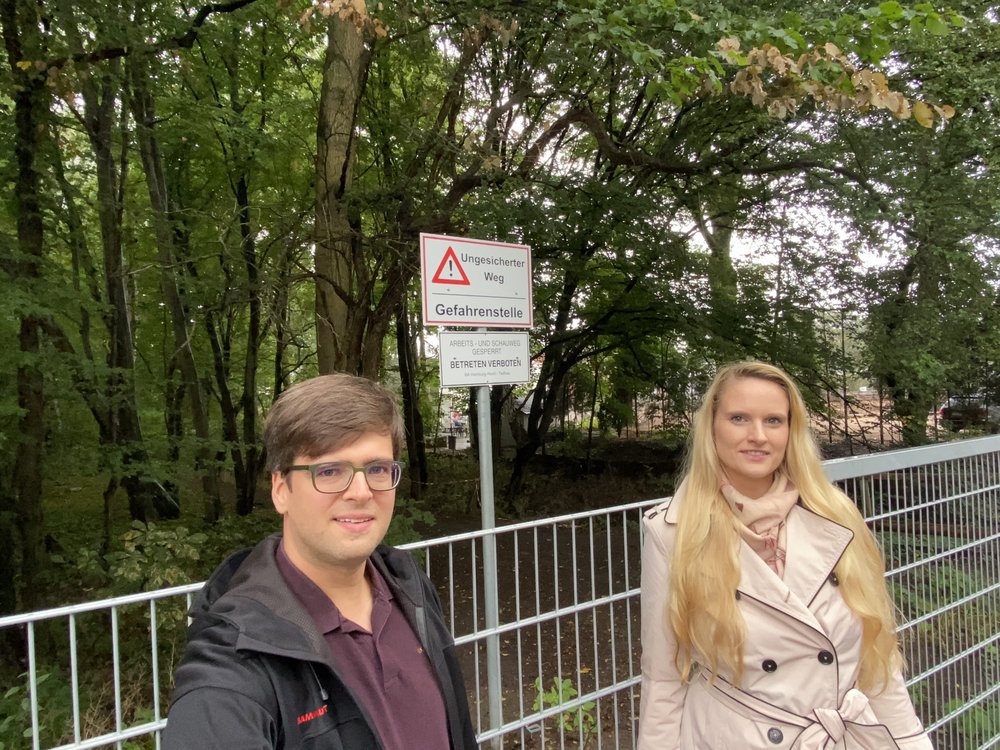 Timo B. Kranz (GRÜNE) und Angelina Timm (SPD Fraktion Nord, Foto: Timm)