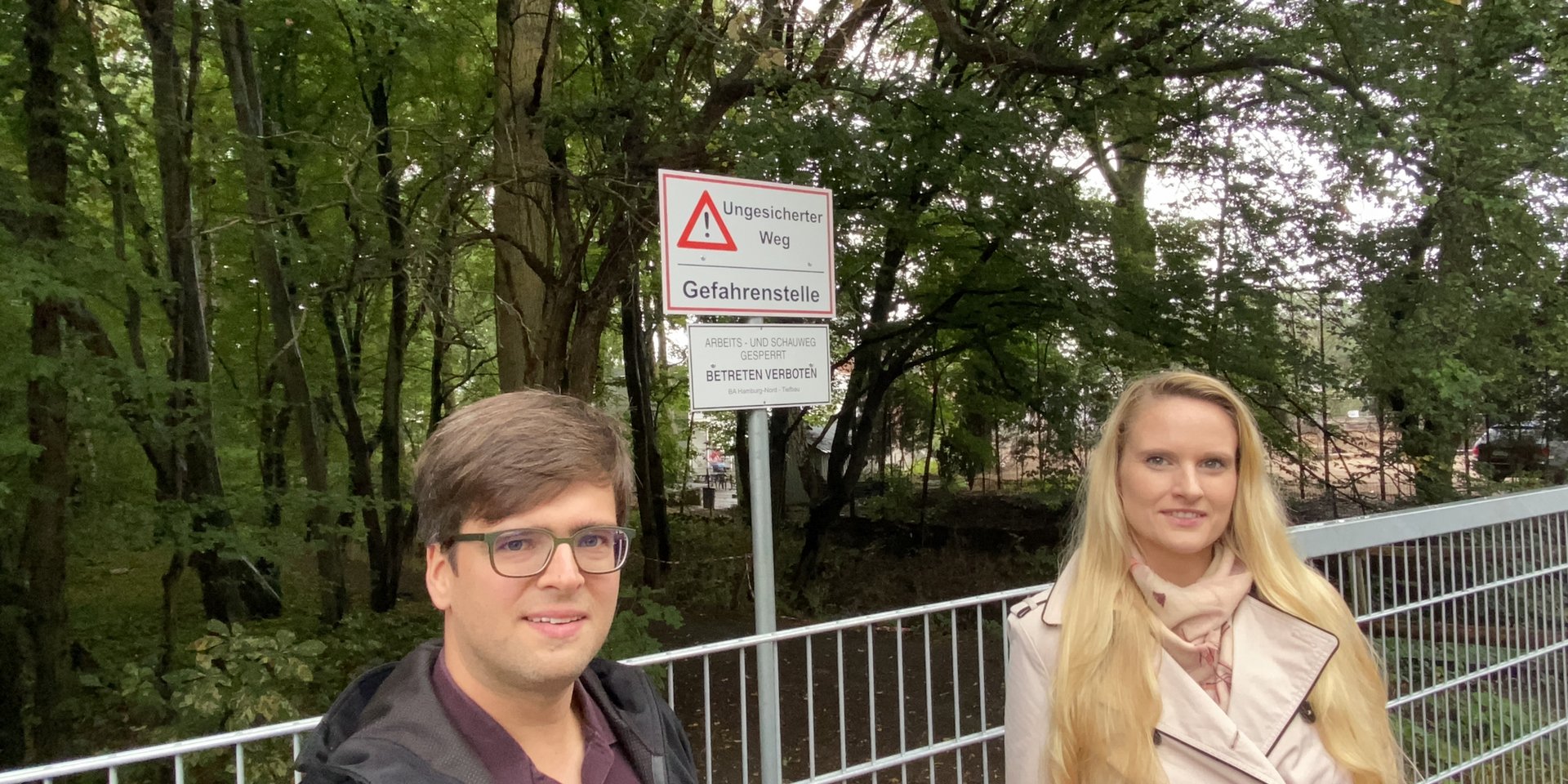 Timo B. Kranz (GRÜNE) und Angelina Timm (SPD Fraktion Nord, Foto: Timm)