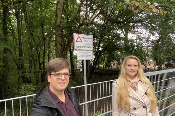 Timo B. Kranz (GRÜNE) und Angelina Timm (SPD Fraktion Nord, Foto: Timm)