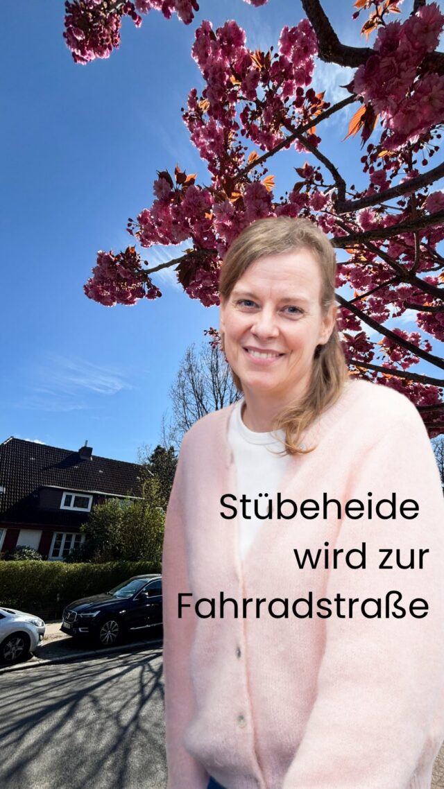 🚲 Die Stübeheide in Klein  Borstel wird zur Fahrradstraße – alle Infos zum Umbau!

Im Reel erklärt Daniela Clément wichtige Fakten zur geplanten Fahrradstraße in Hamburg-Klein Borstel.

👉 Hintergrund: Nach dem Umbau der Wellingsbütteler Landstraße wird es dort keinen Radweg mehr geben.

➡️ Die Stübeheide wird deshalb zur sicheren Alternative für den Radverkehr.

🌳 Das bringt der Umbau:

•Sichere Radwege 
•38 % mehr entsiegelte Fläche
•neue Bäume & mehr Grün
•breitere Gehwege & Barrierefreiheit
•mehr Fahrradstellplätze direkt vor Ort

📅 Wichtig: Die Planungen werden am Montag im Regionalausschuss vorgestellt. 18 Uhr, Großer Sitzungssaal des Bezirksamtes, Robert-Koch-Straße 17 in Eppendorf.

Die Sitzung ist öffentlich – du kannst Fragen stellen und deine Meinung sagen!

📍 Sei dabei und gestalte die Verkehrswende in Klein Borstel aktiv mit.

[Dies ist ein Beitrag der Fraktion]