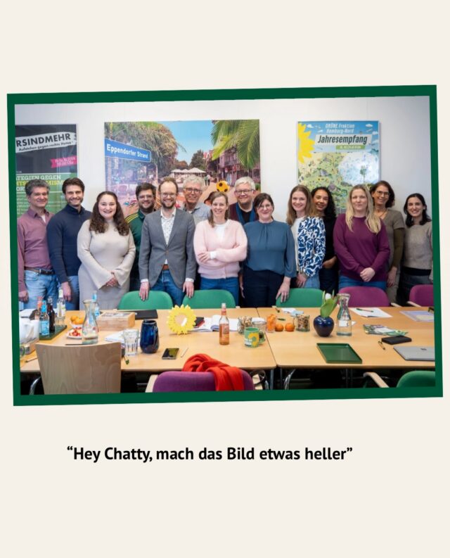 Die Zeiten ändern sich, die Gesichter auch. Aber unser Einsatz für ein grünes Hamburg-Nord bleibt. 

[Dies ist ein Beitrag der Fraktion]